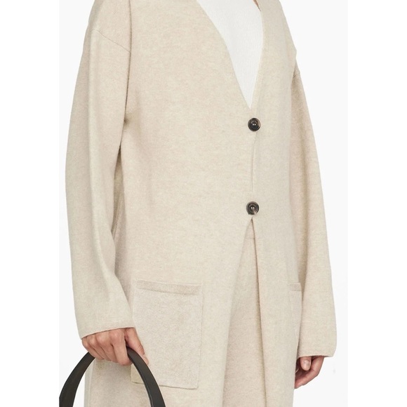 Anine Bing Jasni Midi Cardigan in Oat Size M - Picture 15 of 16